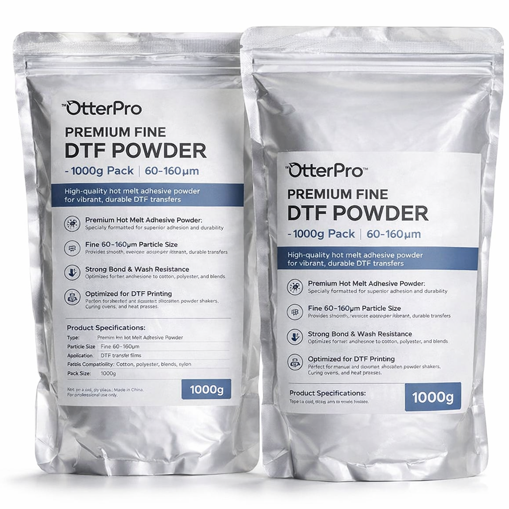 OtterPro™ Premium DTF Powder – 1000g Pack | Fine 60–160μm - Joto Imaging Supplies Canada