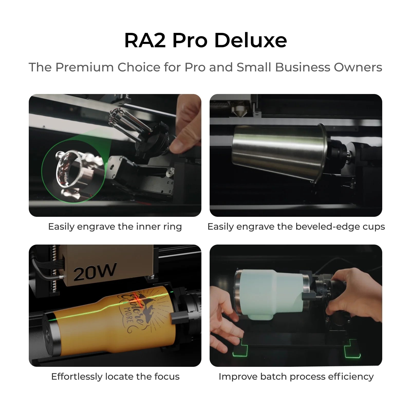 Rotary Attachment 2 Pro-General Version
? Compatible with all xTool Machine? - Joto Imaging Supplies Canada