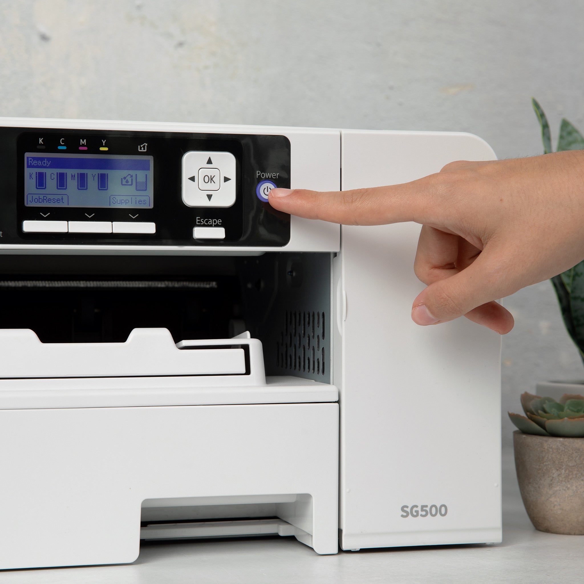 Sawgrass SG500 Sublimation Printer with 31ml Versiflex Kit & Paper 8.5x11, 100 sheet - Joto Imaging Supplies Canada