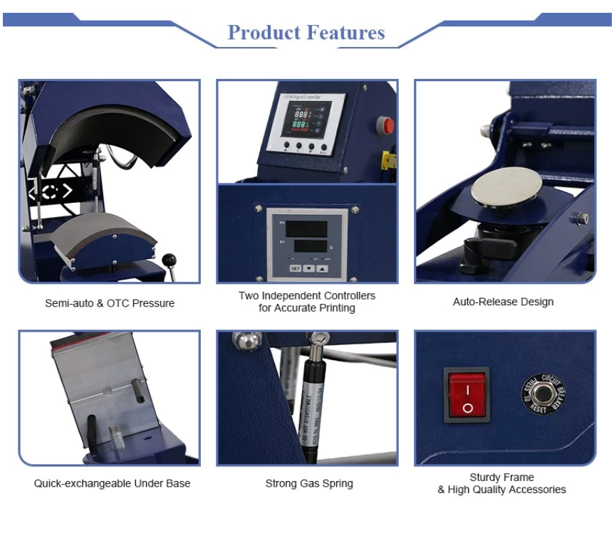 Joto Cap Press - With Top and Bottom Heat Platen - Joto Imaging Supplies Canada