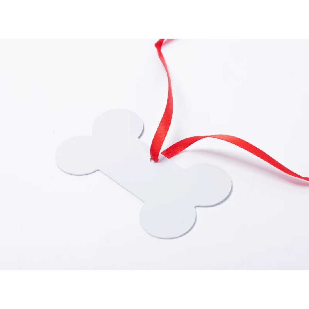 Pearl Coating™ Sublimation Blank Metal Dog Bone Shape Ornament - Pack of 40 - Joto Imaging Supplies Canada