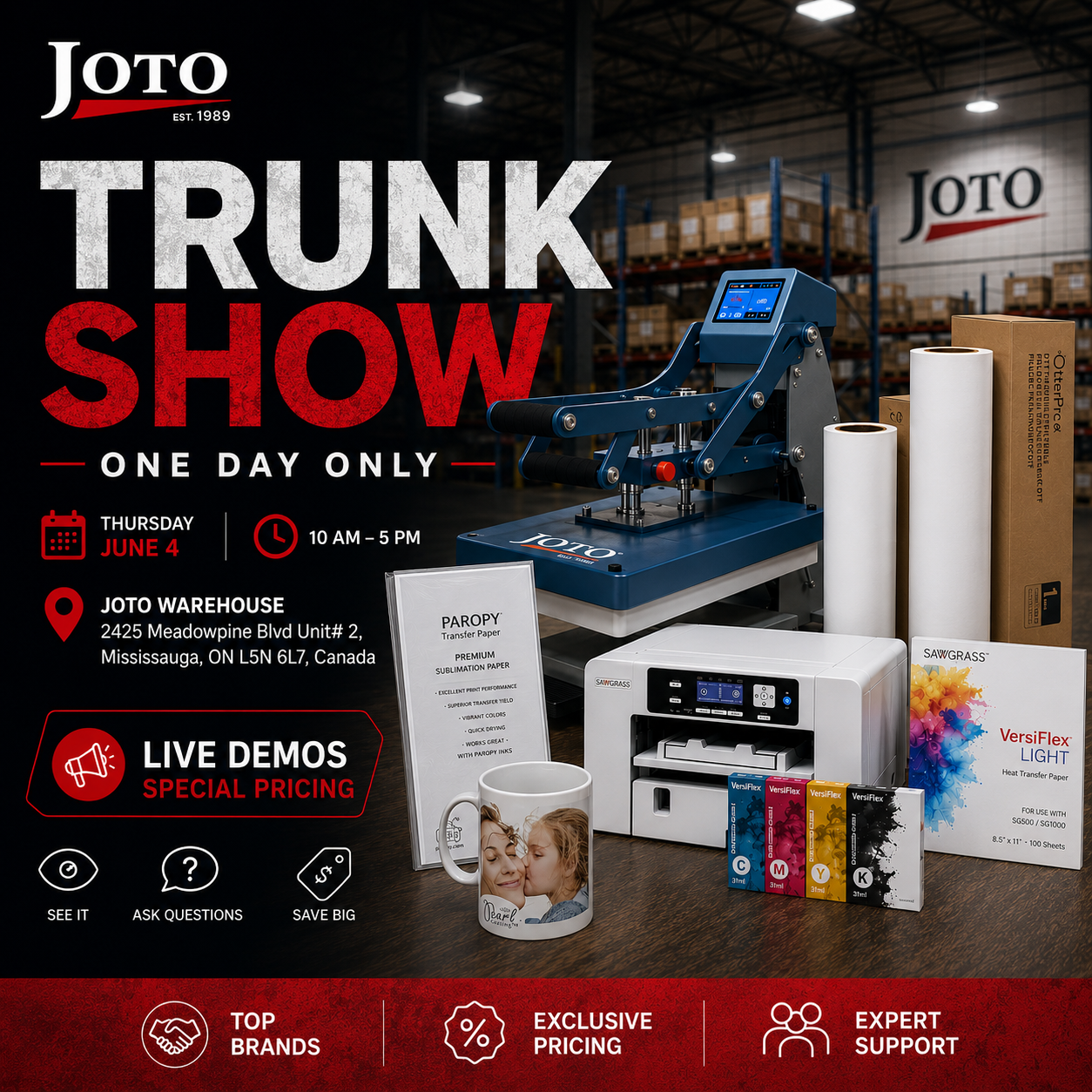 Joto Imaging Supplies Main Slider Image