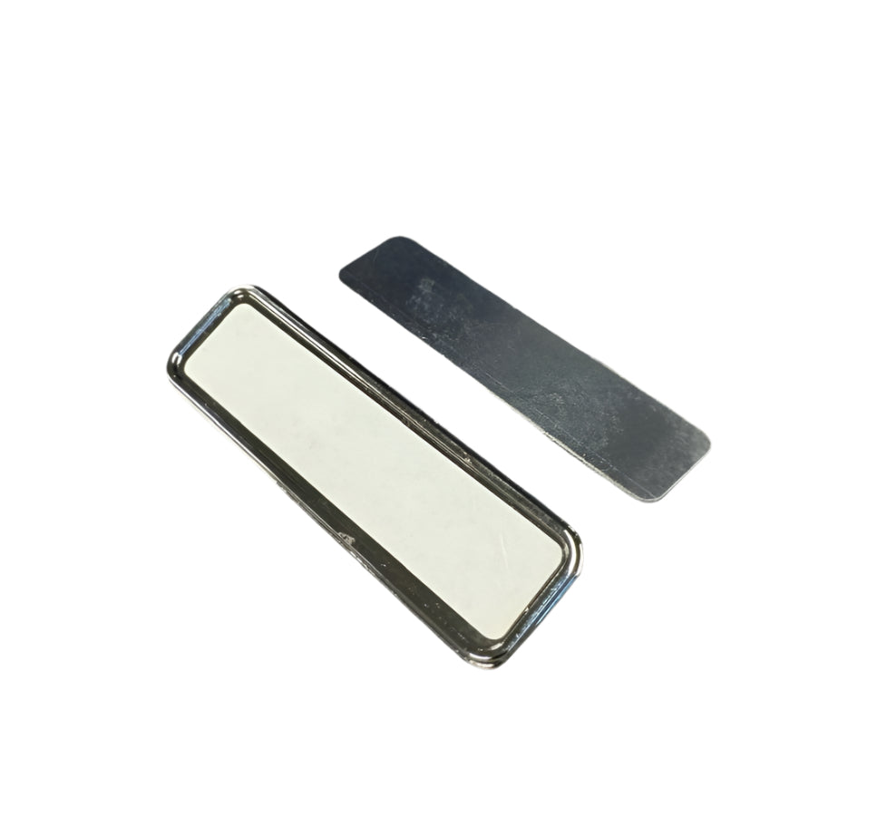 Pearl Coating™ Metal Sublimation Name Badges 0.8" x 2.8" - Pack of 20 - Joto Imaging Supplies Canada