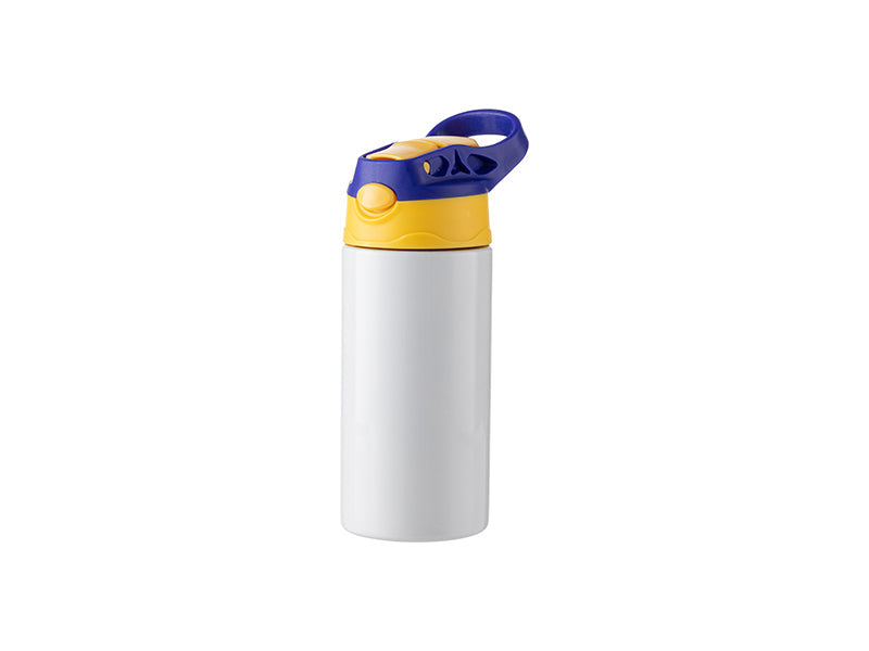 Joto Pearl Coating™ 12oz Sublimation Kids Stainless Steel Bottle with Silicon Straw Cap - Case of 5 - Joto Imaging Supplies Canada