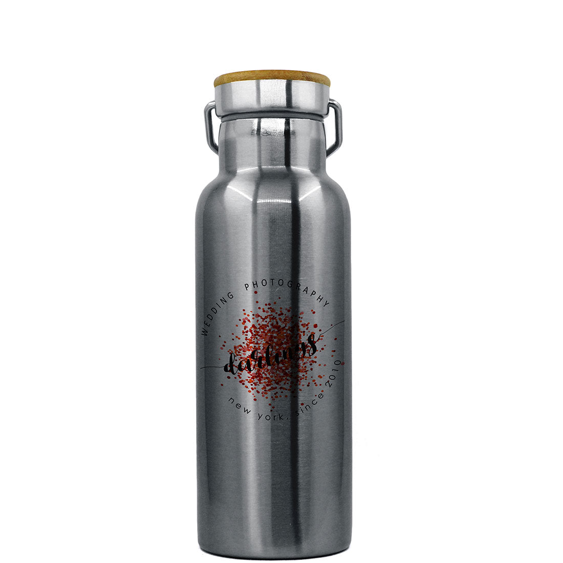 Pearl Coating™ Sublimation Water Bottle with Bamboo Lid - Pack of 5 - Joto Imaging Supplies Canada