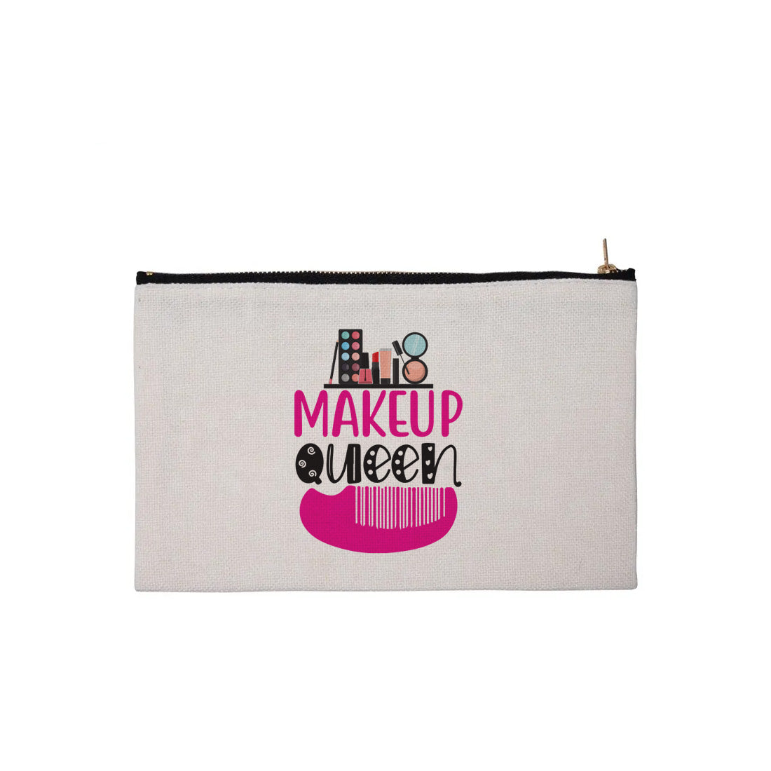 Pearl Coating™ Sublimation Linen Makeup Case (5.9" x 9.44") - Pack of 10 - Joto Imaging Supplies Canada