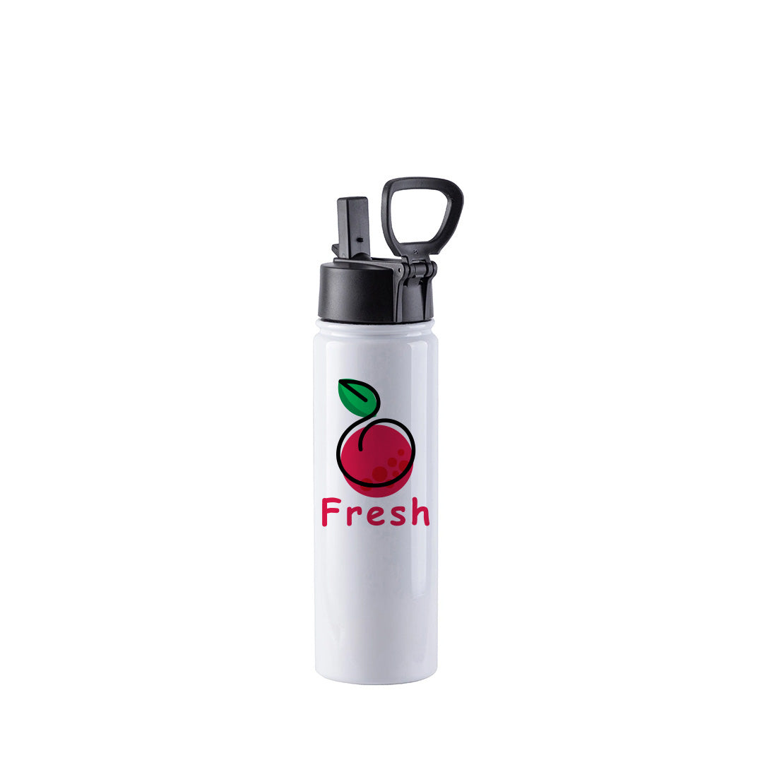 Pearl Coating™ 22oz Sublimation Stainless Steel Flask with Wide Mouth Straw Lid & Rotating Handle - Pack of 5 - Joto Imaging Supplies Canada