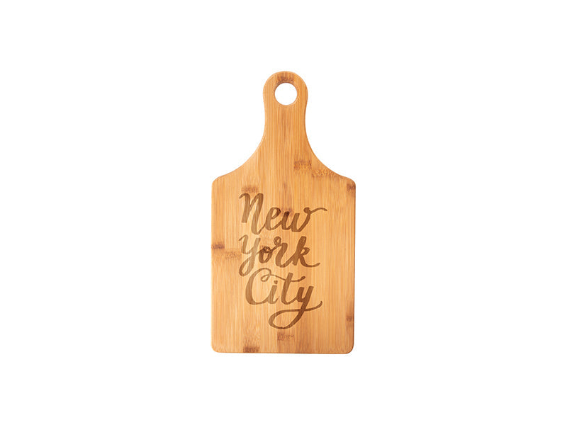 Engravable Wine Bottle Shaped Bamboo Cutting Board 13