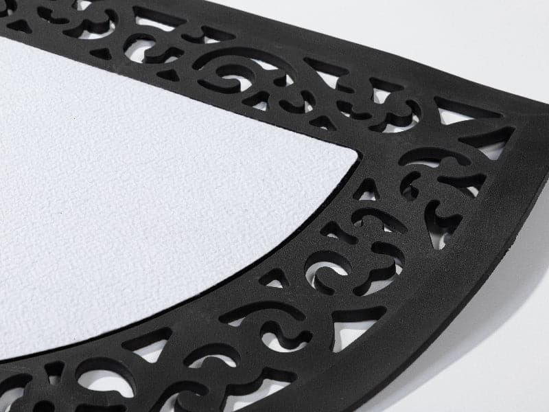 Pearl Coating™ Sublimation Half Round Rubber Felt Door Mat - Joto Imaging Supplies Canada