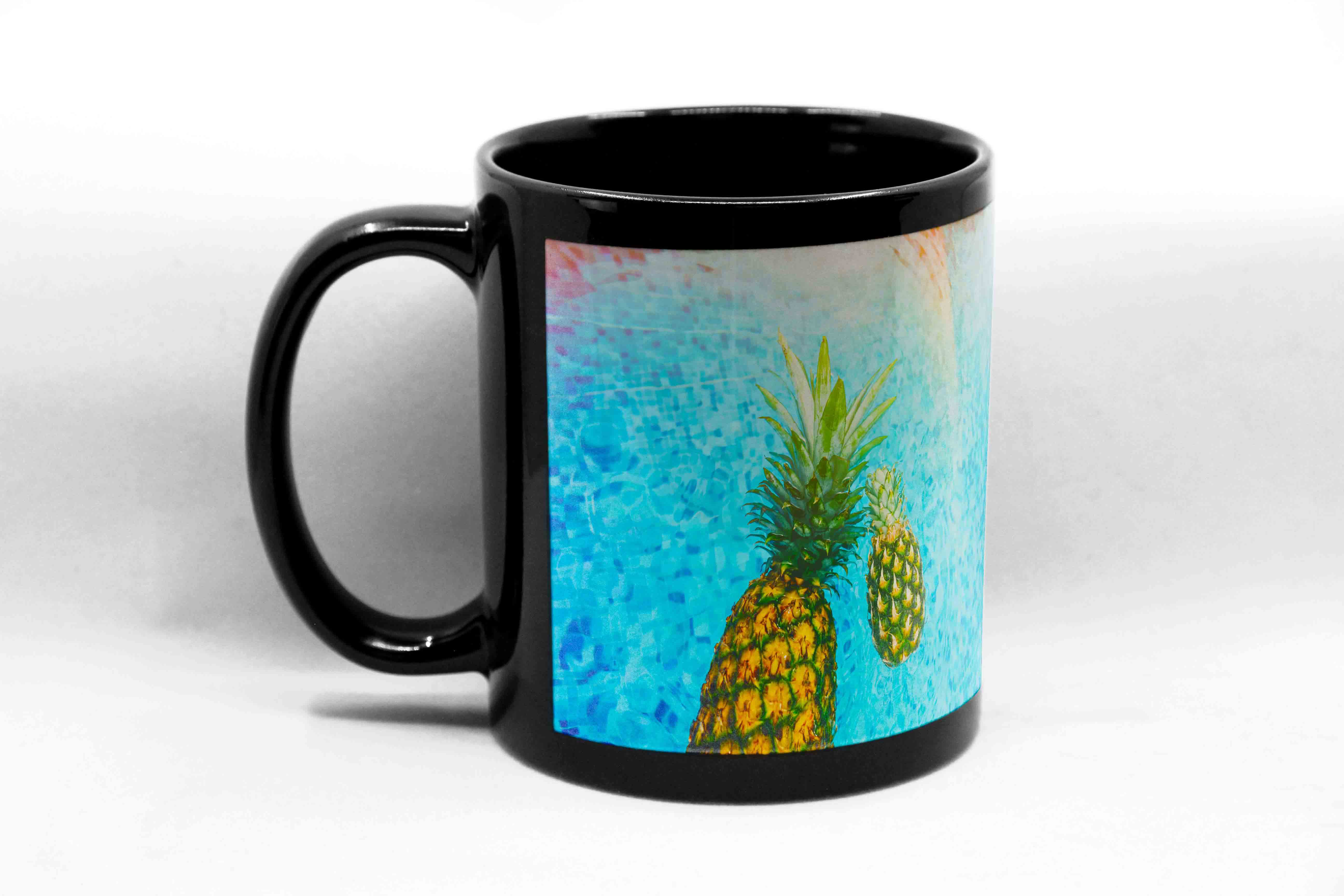 Pearl Coating™ Sublimation Black Mug with White Patch - Case of 36 - Joto Imaging Supplies Canada