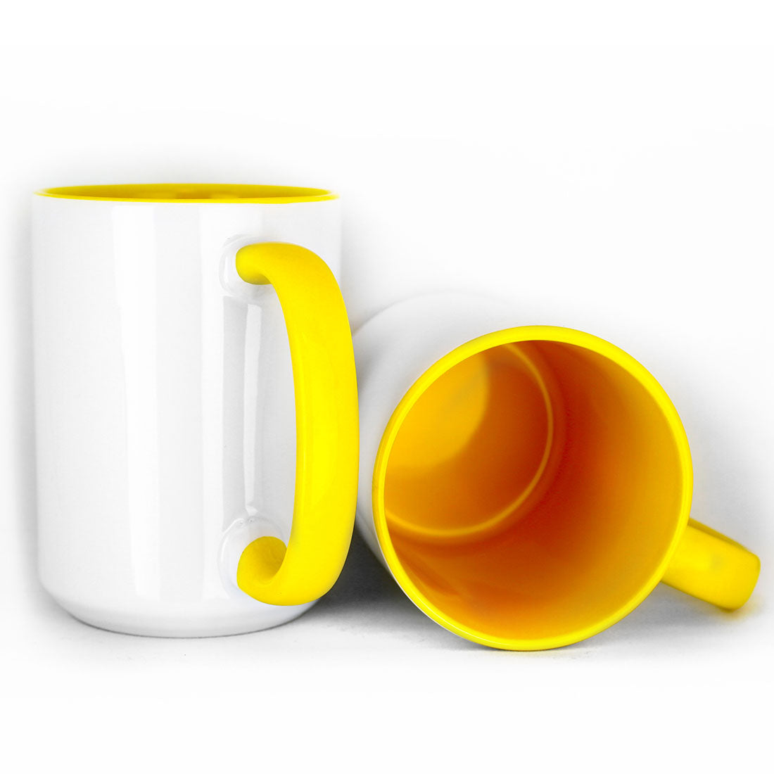 15oz Inner Colored Sublimation Mug, yellow 2