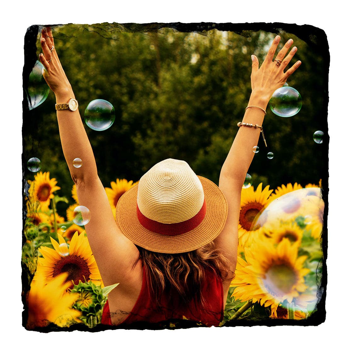 Pearl Coating™ Sublimation Slate Mug Coaster - Pack of 10 - Joto Imaging Supplies Canada