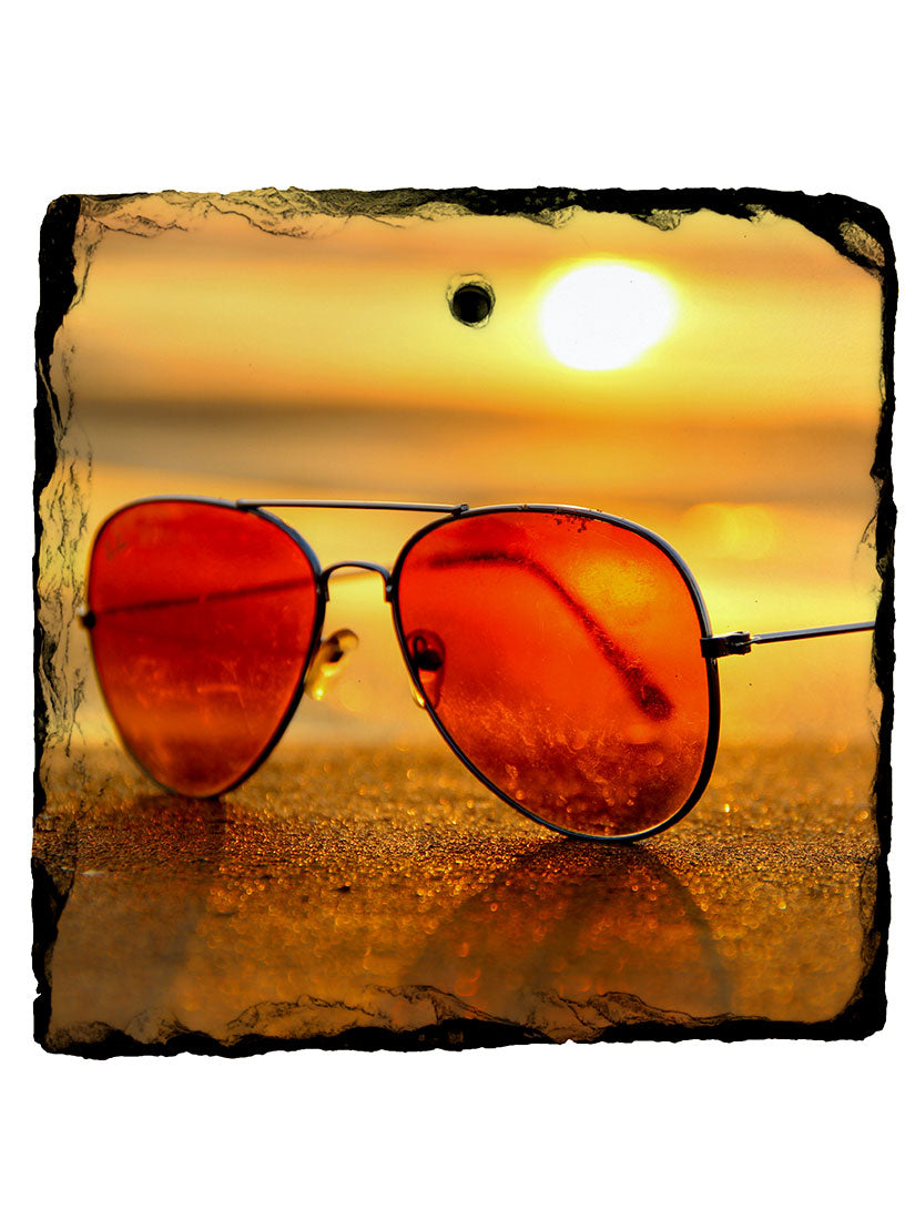 Pearl Coating™ Sublimation Square Hanging Slate with Hole - Pack of 10 - Joto Imaging Supplies Canada