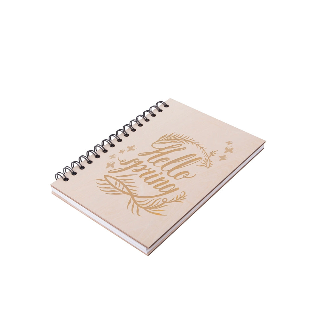 Engravable Wiro Plywood Cover Notebook A5 - Pack of 6 - Joto Imaging Supplies Canada