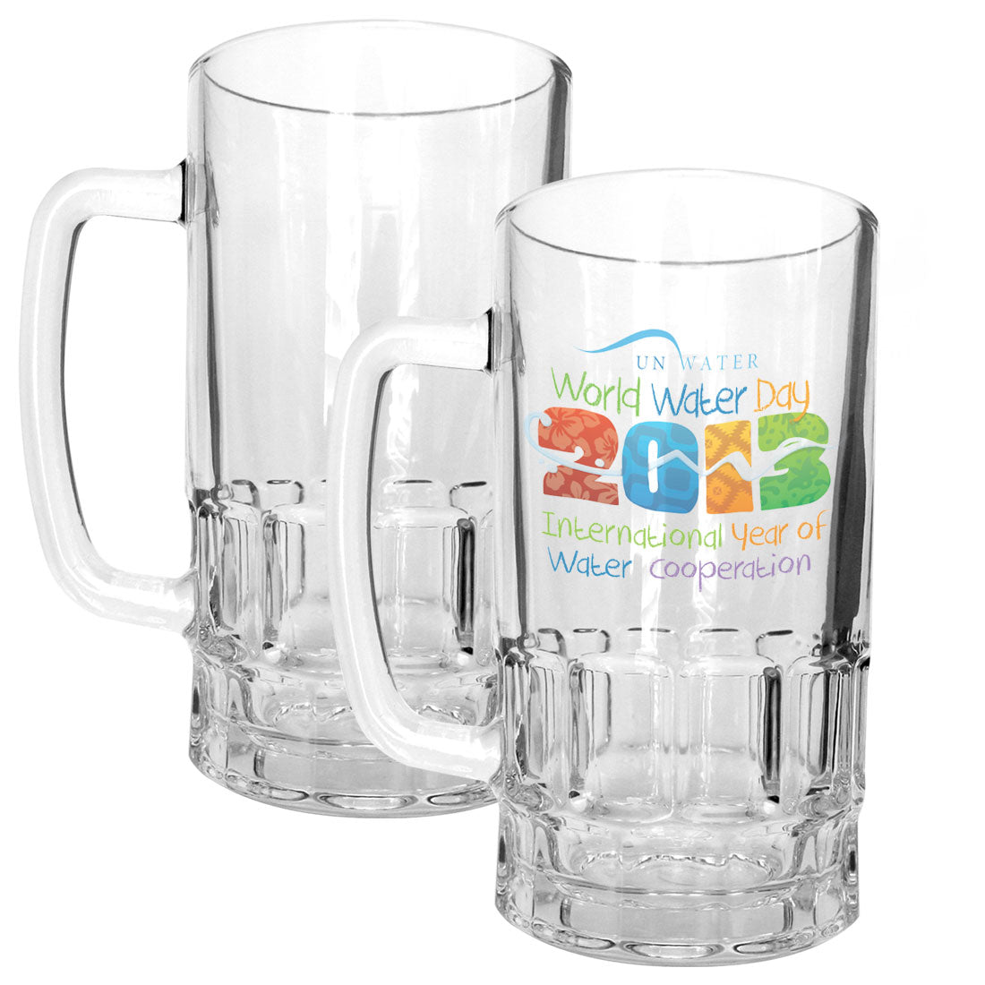 Pearl Coating™ Sublimation 18oz Clear Beer Stein - Pack of 6 - Joto Imaging Supplies Canada