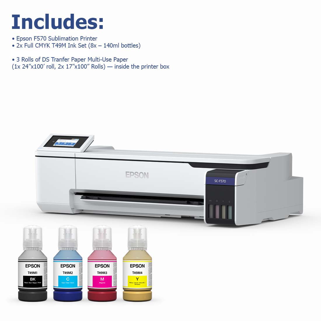 Epson® SureColor F570 24" Dye-Sublimation Professional Edition Printer - Joto Imaging Supplies Canada