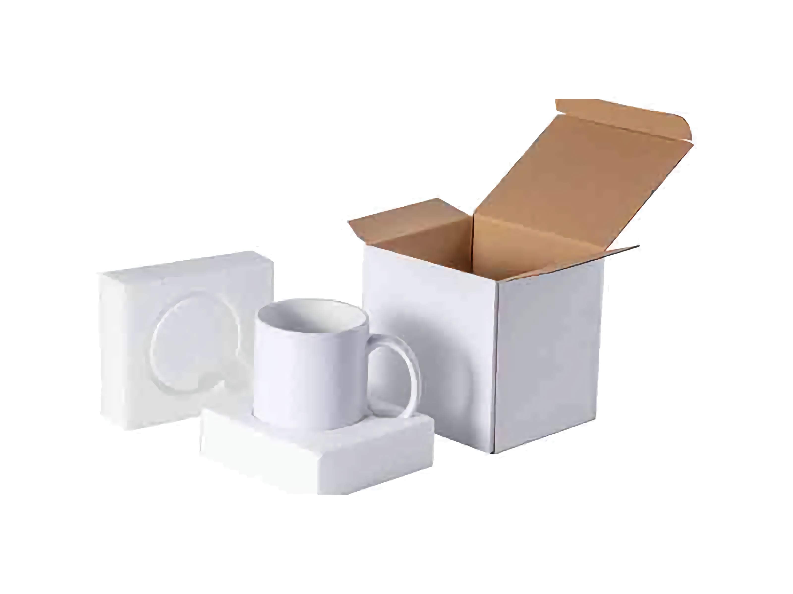 Pearl Coating™ 11oz Sublimation White Mug with Individual White Box - Case of 36 - Joto Imaging Supplies Canada