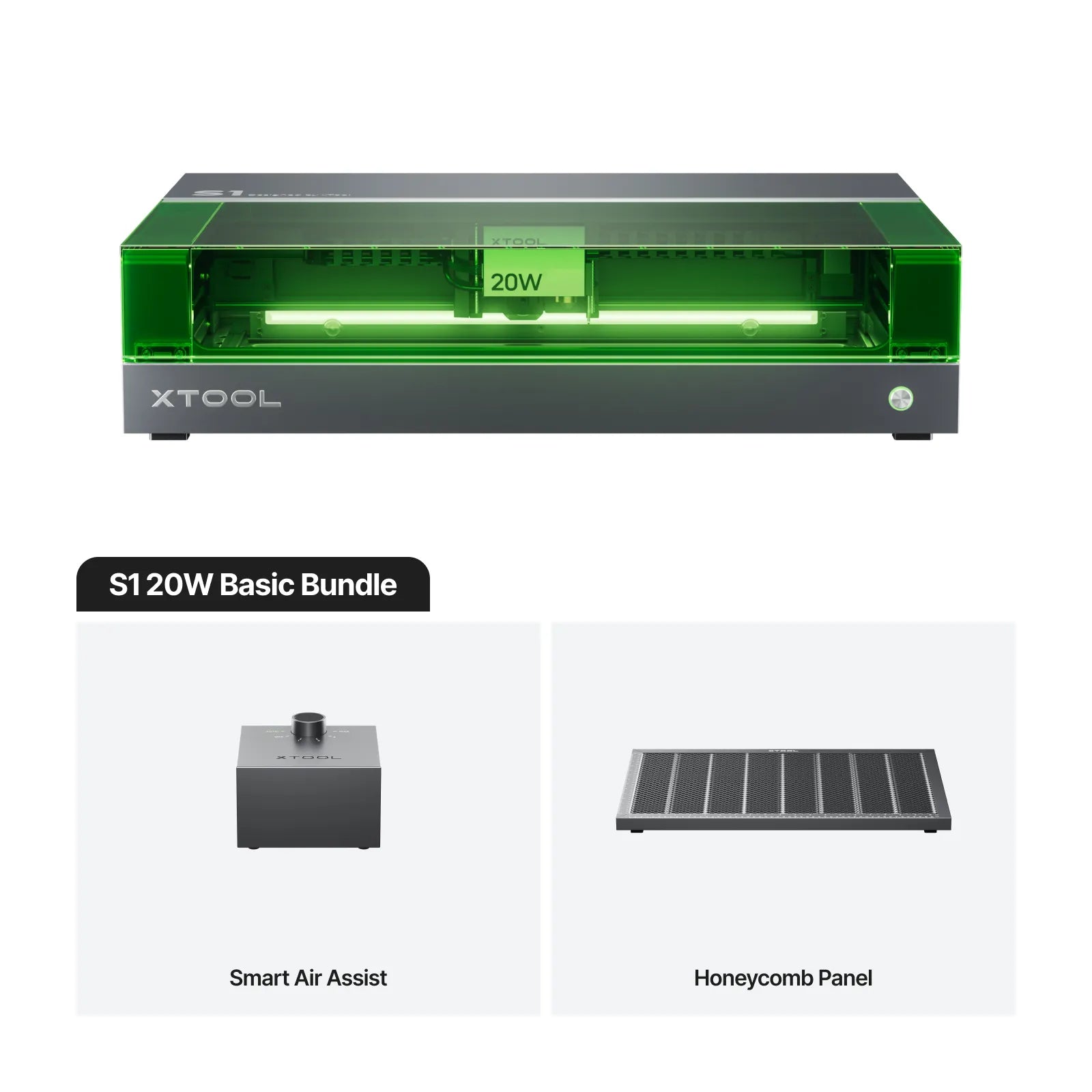 xTool_S1_20W_Dark_Basic Bundle - Joto Imaging Supplies Canada