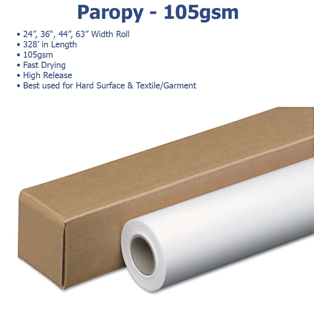 Paropy™ Sublimation Paper - 105gsm - Joto Imaging Supplies Canada
