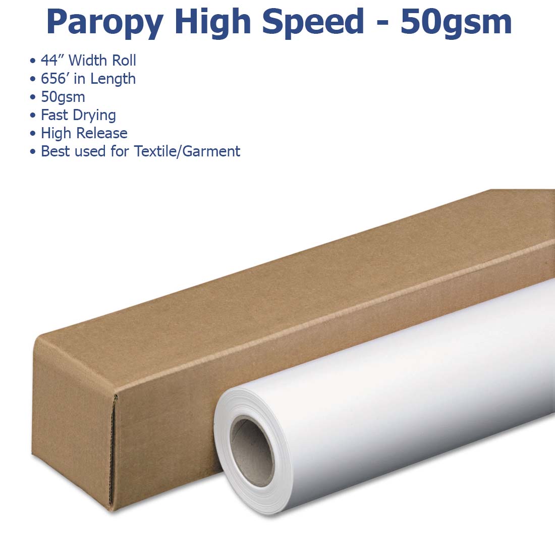 Paropy™ Sublimation Paper - 50gsm - Joto Imaging Supplies Canada