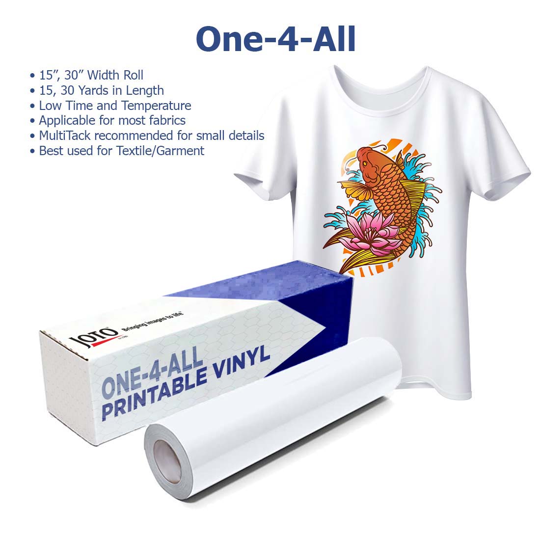 MultiPrint™ One-4-All™ Printable Vinyl - Joto Imaging Supplies Canada
