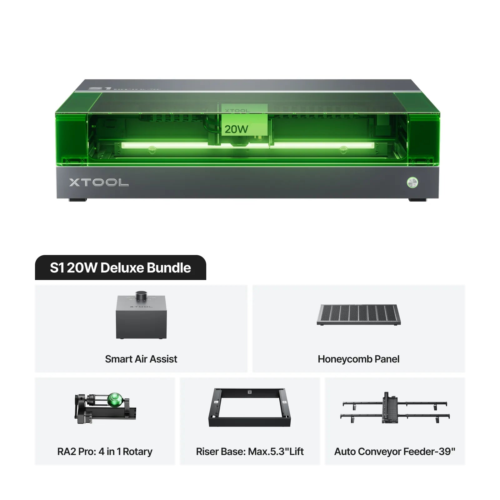 xTool S1 20W Deluxe Bundle