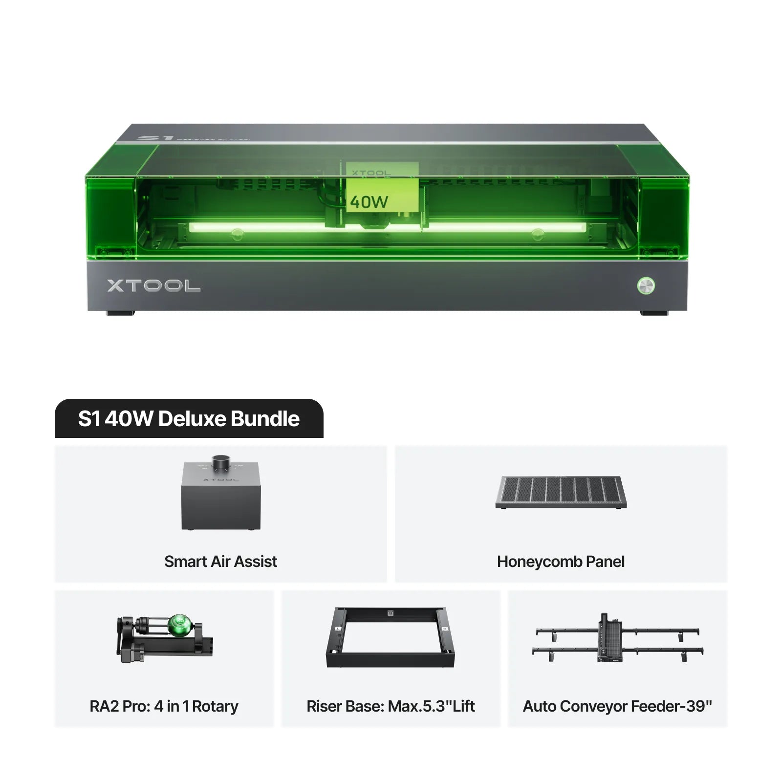 xTool S1 40W Deluxe Bundle