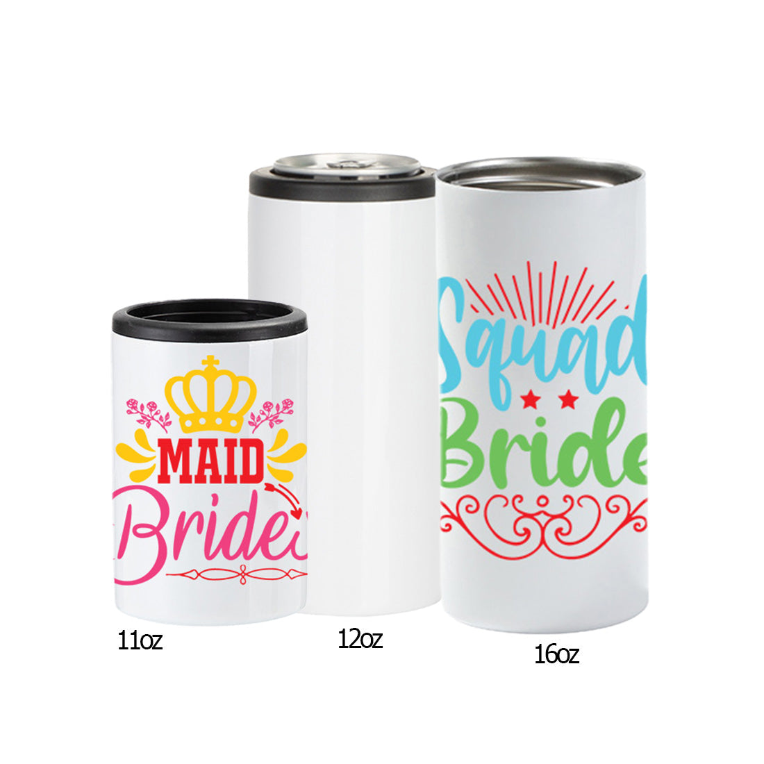 Pearl Coating™ Sublimation Double Wall Stainless Steel Slim Can Cooler - Pack of 5 - Joto Imaging Supplies Canada