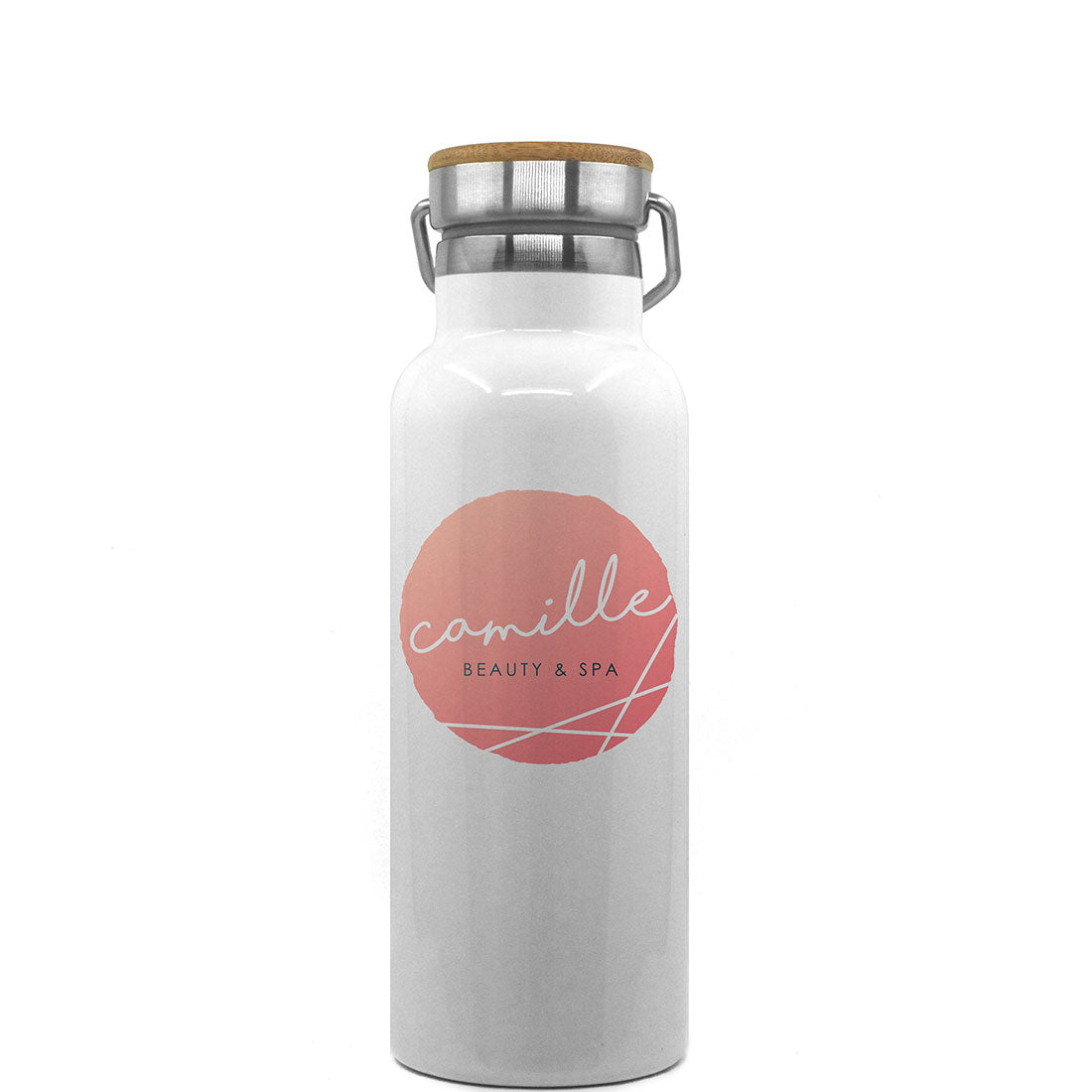 Pearl Coating™ Sublimation Water Bottle with Bamboo Lid - Pack of 5 - Joto Imaging Supplies Canada